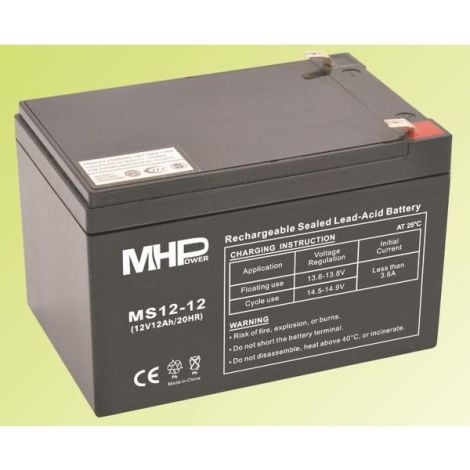 Pb akkumulátor MHPower VRLA AGM 12V/12Ah (MS12-12) MS12-12