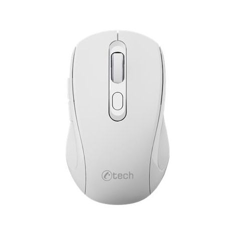 C-TECH WLM-12WH/Ergonómikus/Optikai/Jobbkezeseknek/1600 DPI/USB+BT/Fehér WLM-12WH