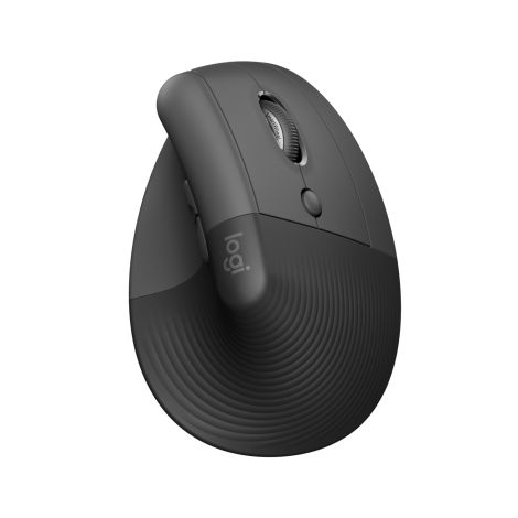 LOGITECH Lift Vállalkozásoknak/Ergonómikus/Optikai/Jobbkezeseknek/4000 DPI/USB+BT/Grafit 910-006494