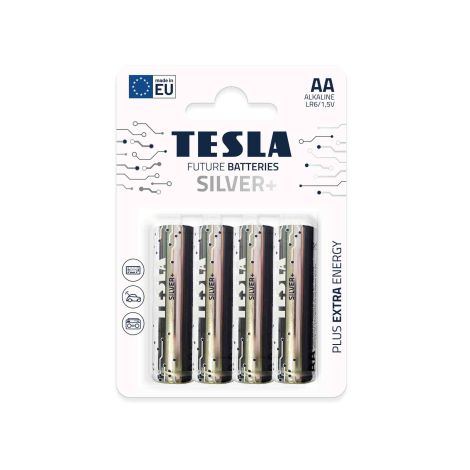 TESLA - AA SILVER+ elem, 4 db, LR06 13060424