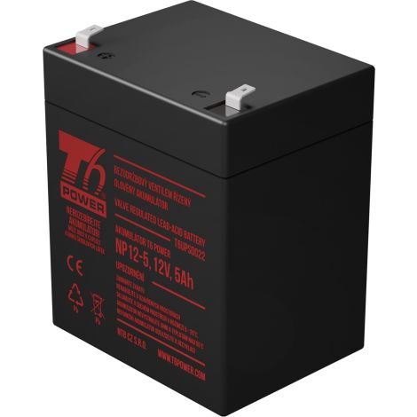 Akkumulátor T6 Power NP12-5, 12V, 5Ah T6UPS0022