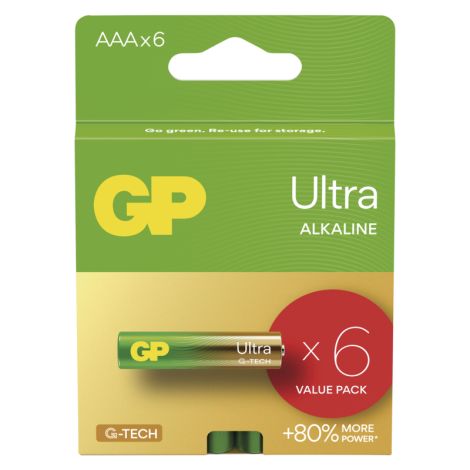 GP Alkáli elem ULTRA AAA (LR03) - 6 db 1013126000