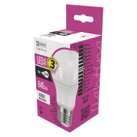 EMOS LED IZZÓ CLASSIC A60 8W (50W) 645lm E27 NW 1525733400