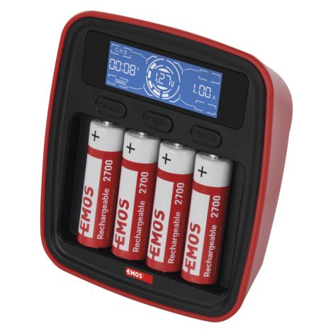 EMOS Smart töltő BCN-42D + 4xAA 2700mAh 1603029000