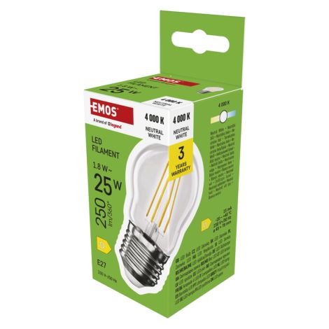 EMOS LED FLM MINI GL 1,8 W (25 W) 250 lm E27 NW 1525743402