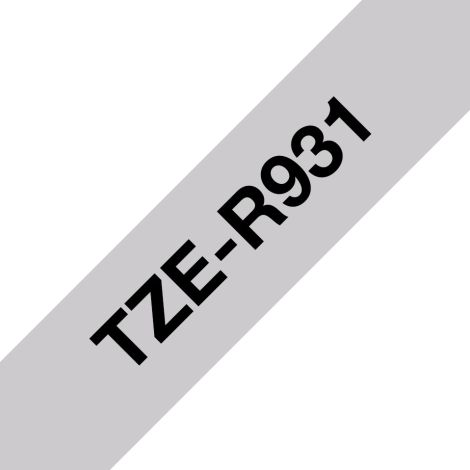 Brother TZE-R931 fekete ezüst, 12 mm, textil szalag TZER931