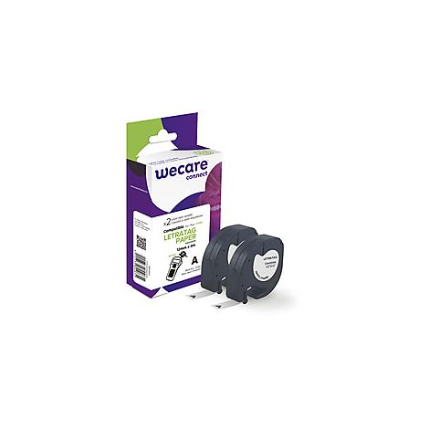 DYMO S0721510 kompatibilis WECARE ARMOR szalag, fekete/fehér, 2*12mm*4m K80006W4