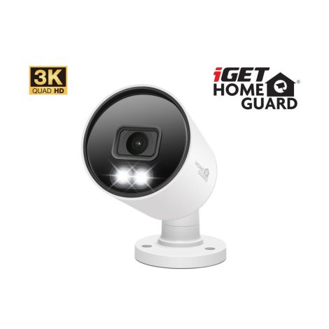 iGET HGPRO858 - CCTV 3K kamera, SMART érzékelés, IP66, hang, IR éjszakai fény 40m, LED fény 30m 75020561