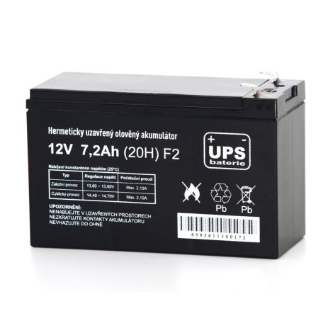 UPS akkumulátor 12V 7.2Ah F2 14551