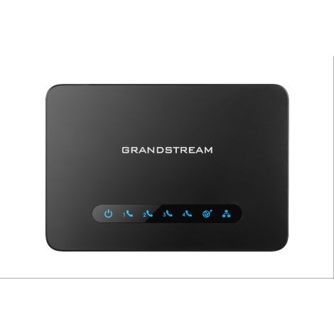 Grandstream HT814 (ATA), 4x FXS, 2 SIP profil, 1x Gbit LAN, NAT router, 3 utas konf. HT814