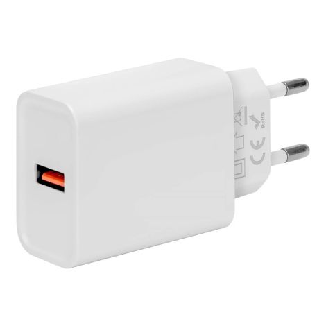 CSOMAGOLÁS: ME Utazási töltő USB-A 18W Fehér 8596311218804