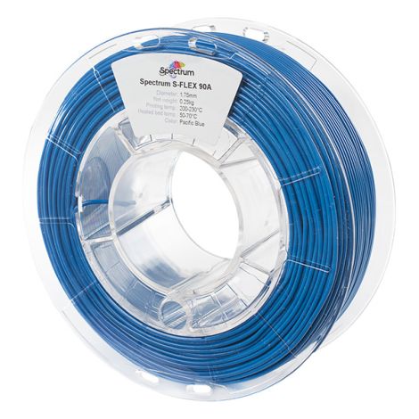 Spectrum 3D izzószál, S-Flex 90A, 1,75 mm, 250 g, 80264, csendes-óceáni kék