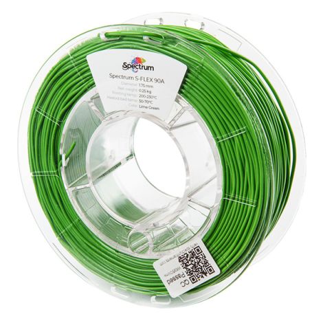 Spectrum 3D izzószál, S-Flex 90A, 1,75 mm, 250 g, 80253, lime zöld