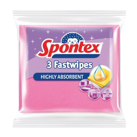 Viszkóz törülköző Spontex Fast Wipes 3 db