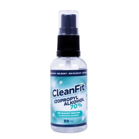 CleanFit fertőtlenítő oldat ISOPROPYL 70% permetezővel 50 ml