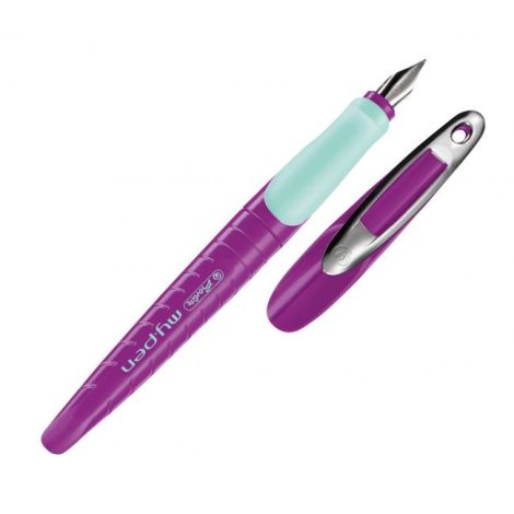 Töltőtoll Herlitz my.pen nib M purple/aqua