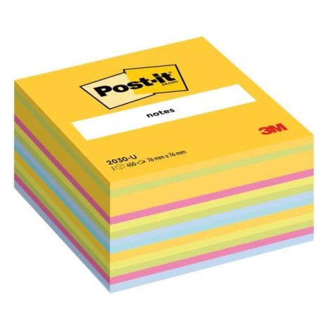 Post-it blokk, 76x76 mm, színkeverék