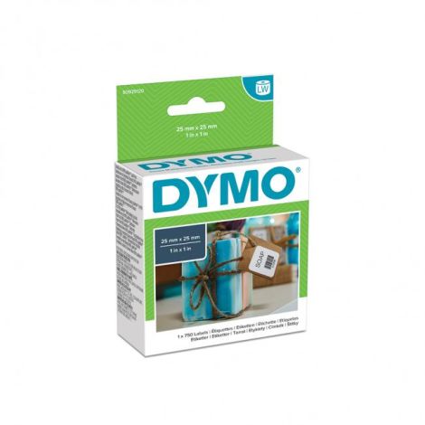 Öntapadó címkék Dymo LW 25x25mm többcélú fehér