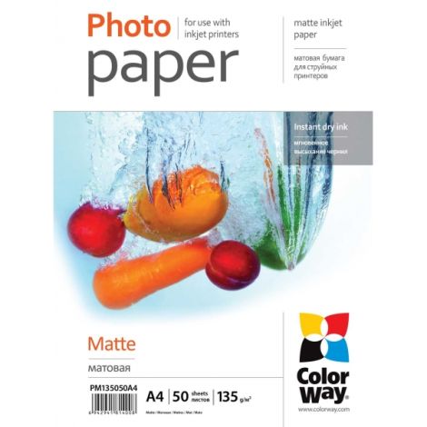 Fotopapier - A4 / 135g - matný, 50 ks v balení