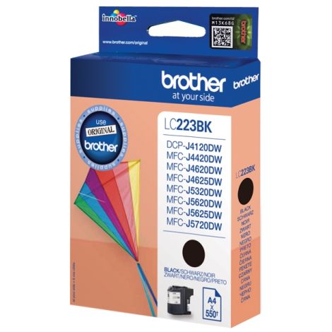 Brother LC223BK tintapatron, fekete (black), eredeti