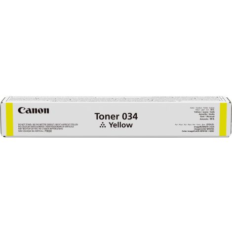 Toner Canon 034, sárga (yellow), eredeti