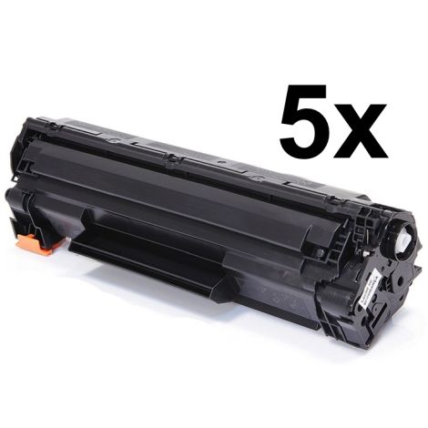 Toner Canon 737, CRG-737, ötös csomagolás, fekete (black), alternatív