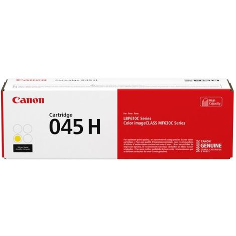 Toner Canon 045H Y, CRG-045H Y, sárga (yellow), eredeti