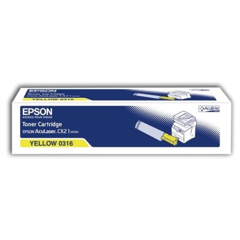 Toner Epson C13S050316 (CX21), sárga (yellow), eredeti