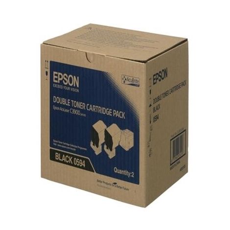 Toner Epson C13S050594 (C3900), kettős csomagolás, fekete (black), eredeti