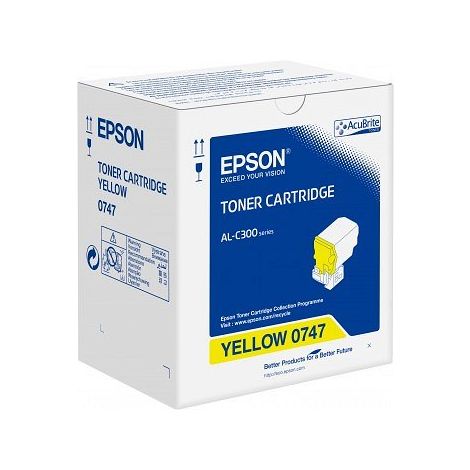 Toner Epson C13S050747 (AL-C300), sárga (yellow), eredeti