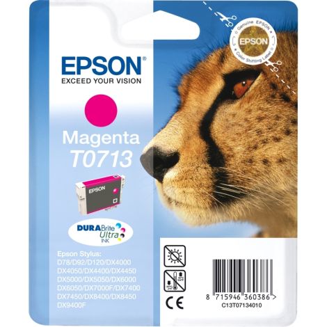 Epson T0713, C13T07134012 tintapatron, bíborvörös (magenta), eredeti