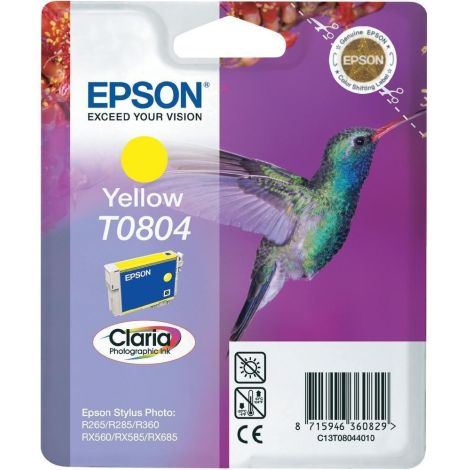 Epson T0804 tintapatron, sárga (yellow), eredeti