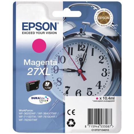 Epson T2713 (27XL), C13T27134012 tintapatron, bíborvörös (magenta), eredeti