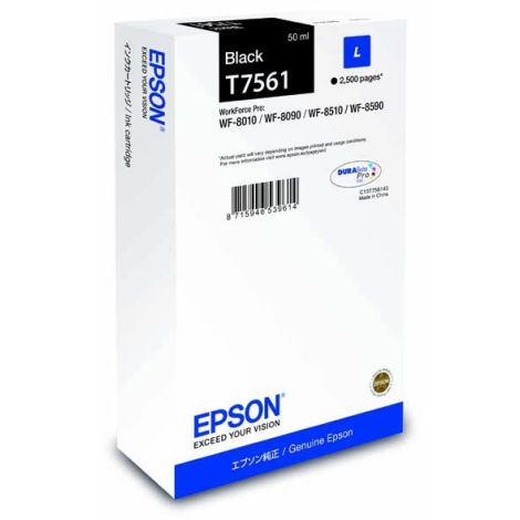 Epson T7561 tintapatron, fekete (black), eredeti