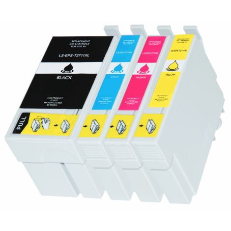 Epson T2715 (27XL), CMYK, 4-pack tintapatron, többszínű, alternatív