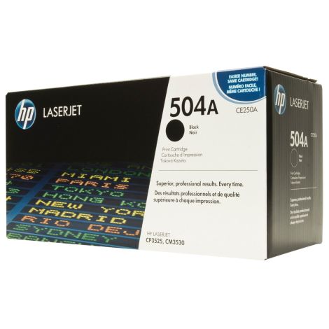 Toner HP CE250A (504A), fekete (black), eredeti