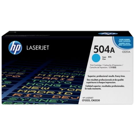 Toner HP CE251A (504A), azúr (cyan), eredeti