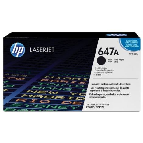 Toner HP CE260A (647A), fekete (black), eredeti