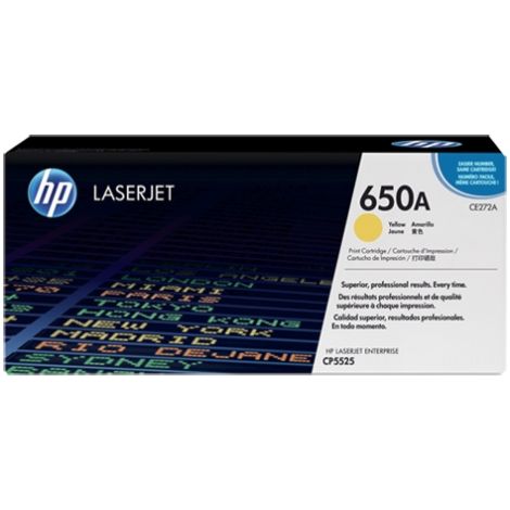 Toner HP CE272A (650A), sárga (yellow), eredeti