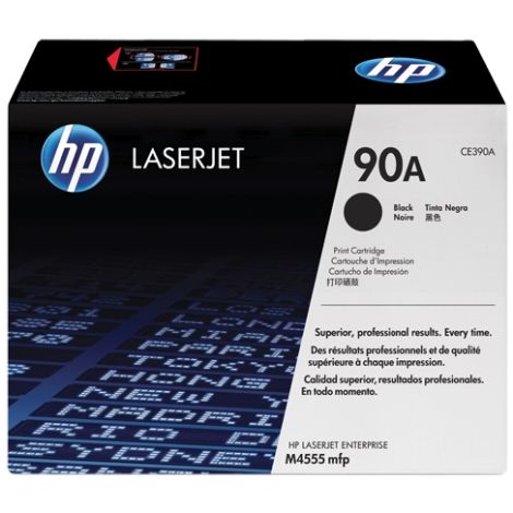 Toner HP CE390A (90A), fekete (black), eredeti