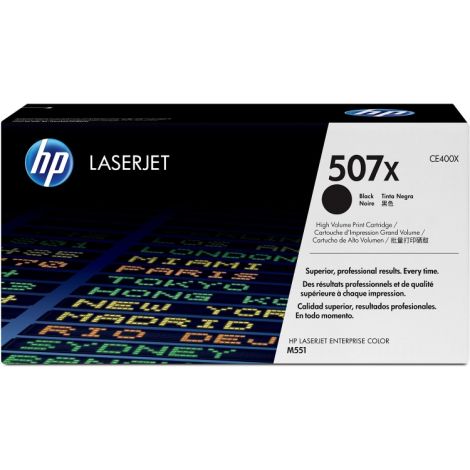 Toner HP CE400X (507X), fekete (black), eredeti