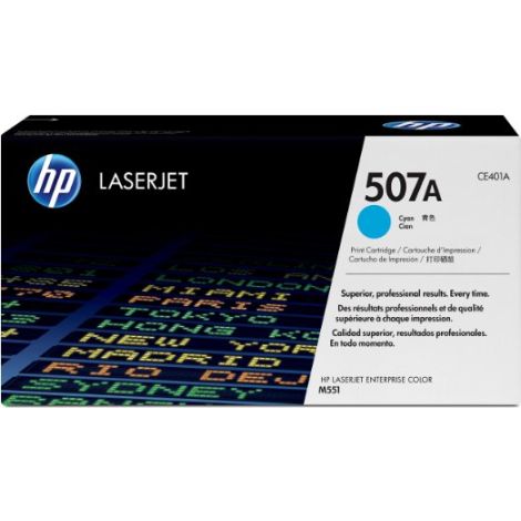 Toner HP CE401A (507A), azúr (cyan), eredeti