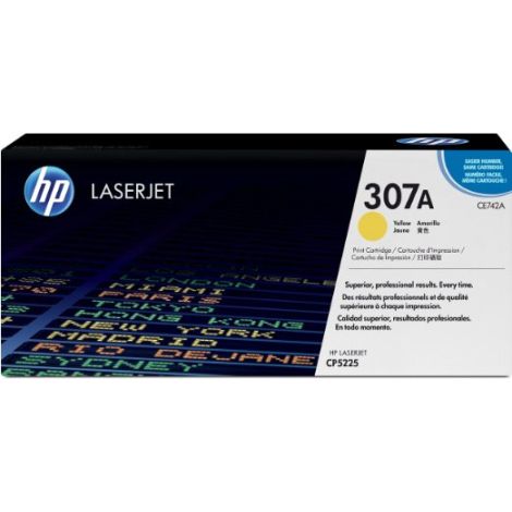 Toner HP CE742A (307A), sárga (yellow), eredeti