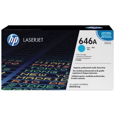 Toner HP CF031A (646A), azúr (cyan), eredeti