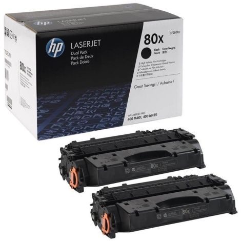 Toner HP CF280XD (80X), kettős csomagolás, fekete (black), eredeti