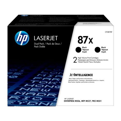 Toner HP CF287XD (87XD), kettős csomagolás, fekete (black), eredeti