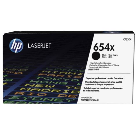 Toner HP CF330X (654X), fekete (black), eredeti