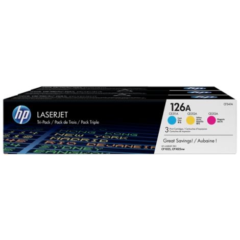 Toner HP CF341A (126A), hármas csomagolás, többszínű, eredeti