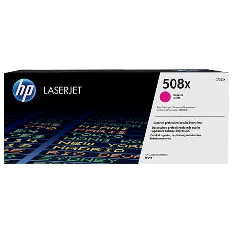 Toner HP CF363X (508X), bíborvörös (magenta), eredeti