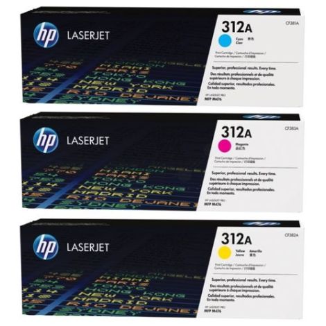 Toner HP CF370AM (305A), hármas csomagolás, többszínű, eredeti